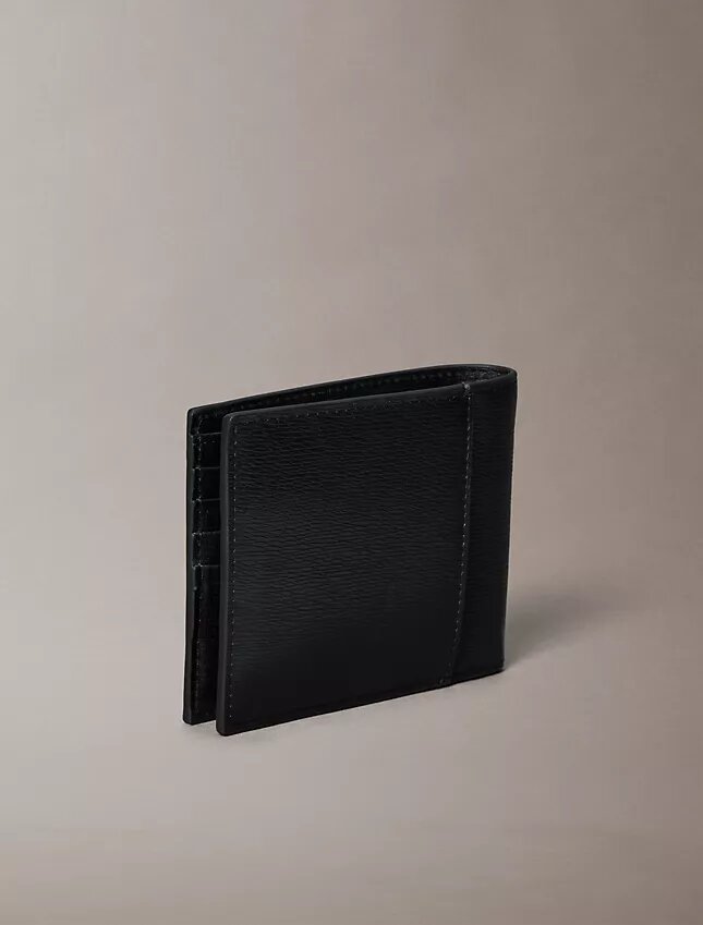 Emblem Logo Bifold Wallet with Coin Pouch Emblem Logo Bifold Wallet with Coin Pouch