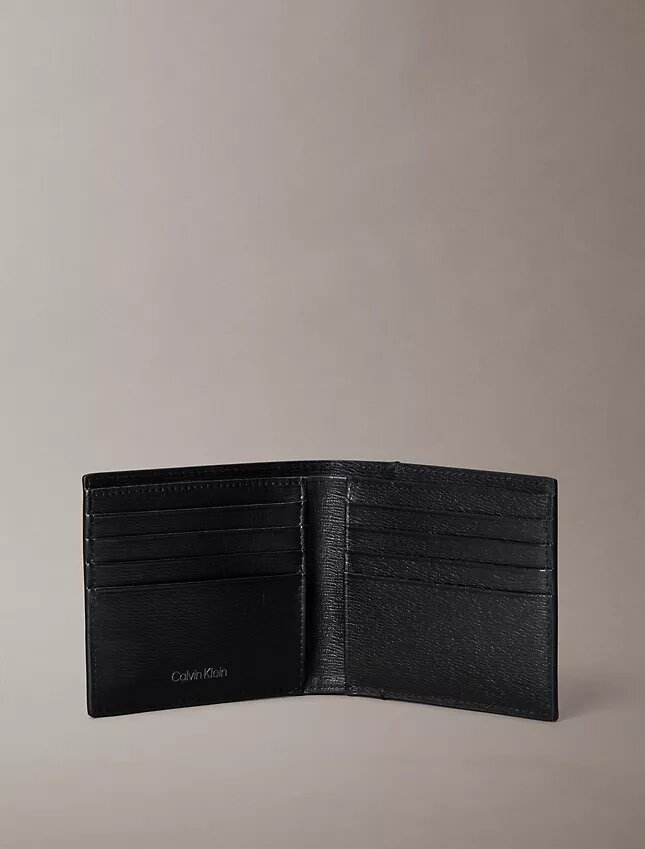 Emblem Logo Bifold Wallet with Coin Pouch Emblem Logo Bifold Wallet with Coin Pouch