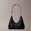 Emblem Logo Hardware Pebble Shoulder Bag Emblem Logo Hardware Pebble Shoulder Bag