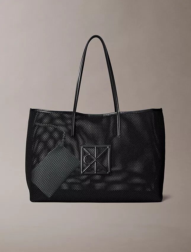 Emblem Logo Mesh Large Tote Bag Emblem Logo Mesh Large Tote Bag