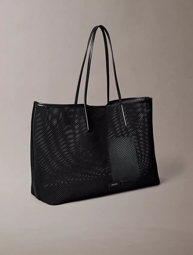 Emblem Logo Mesh Large Tote Bag Emblem Logo Mesh Large Tote Bag