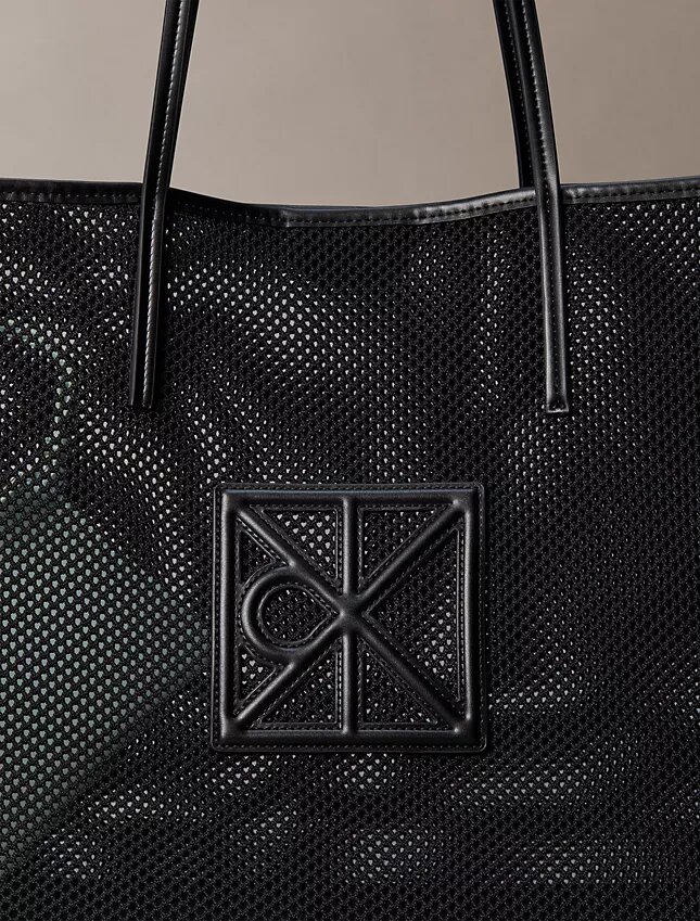 Emblem Logo Mesh Large Tote Bag Emblem Logo Mesh Large Tote Bag