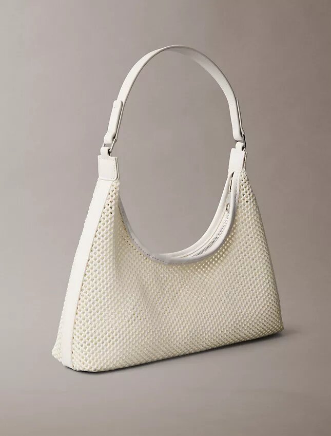 Emblem Logo Mesh Shoulder Bag Emblem Logo Mesh Shoulder Bag