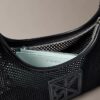 Emblem Logo Mesh Shoulder Bag Emblem Logo Mesh Shoulder Bag