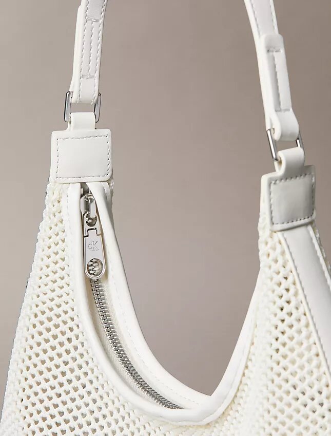 Emblem Logo Mesh Shoulder Bag Emblem Logo Mesh Shoulder Bag