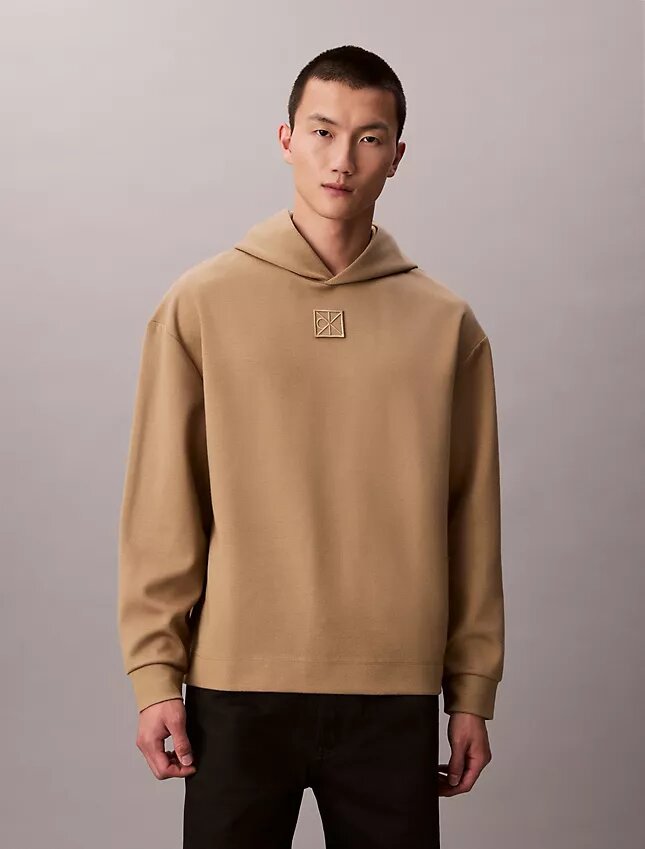 Emblem Logo Wool Blend Hoodie Emblem Logo Wool Blend Hoodie