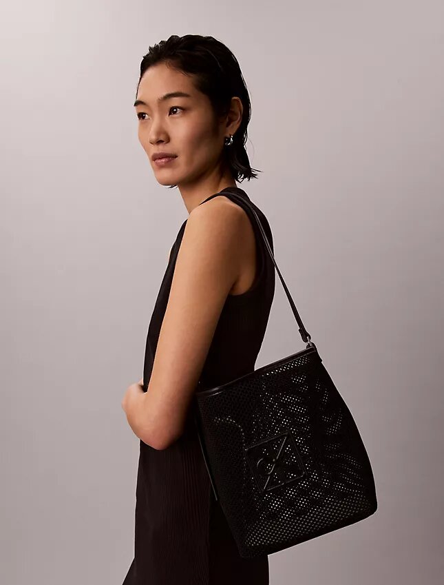 Emblem Mesh Bucket Bag Emblem Mesh Bucket Bag