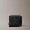 Embossed Allover Emblem Logo Zip Wallet Embossed Allover Emblem Logo Zip Wallet