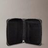 Embossed Allover Emblem Logo Zip Wallet Embossed Allover Emblem Logo Zip Wallet