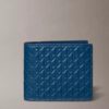 Embossed Allover Monogram Bifold Wallet with Coin Pouch Embossed Allover Monogram Bifold Wallet with Coin Pouch