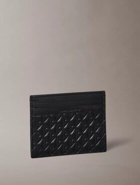 Embossed Allover Monogram Card Case