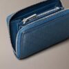 Embossed Allover Monogram Zip Coin Pouch Embossed Allover Monogram Zip Coin Pouch