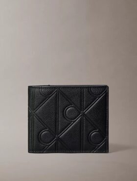 Embossed Emblem Logo Bifold Wallet