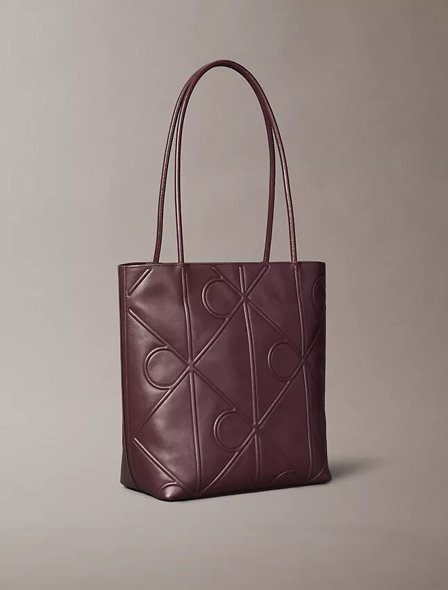 Embossed Emblem Logo Small Tote Bag Embossed Emblem Logo Small Tote Bag