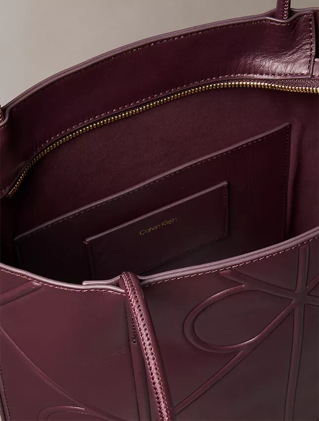 Embossed Emblem Logo Small Tote Bag Embossed Emblem Logo Small Tote Bag