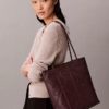 Embossed Emblem Logo Small Tote Bag Embossed Emblem Logo Small Tote Bag