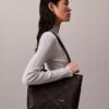 Embossed Emblem Logo Small Tote Bag Embossed Emblem Logo Small Tote Bag