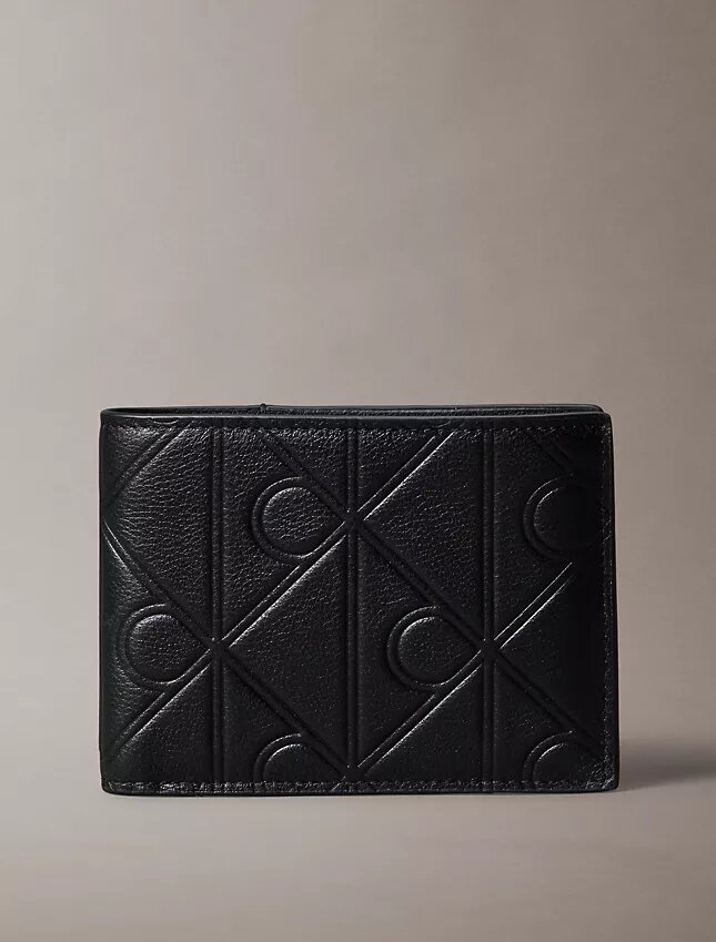 Embossed Emblem Logo Trifold Wallet Embossed Emblem Logo Trifold Wallet
