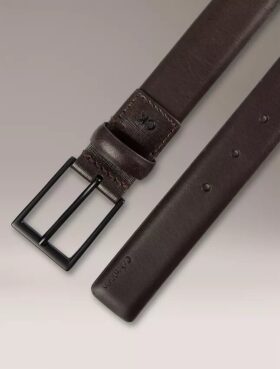 Embossed Logo Harness Buckle Belt