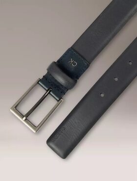 Embossed Logo Harness Buckle Belt