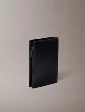 Embossed Monogram Bifold Wallet with Coin Pouch Embossed Monogram Bifold Wallet with Coin Pouch