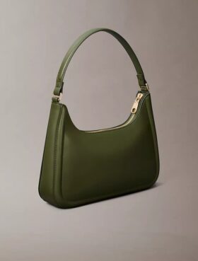 Embossed Monogram Shoulder Bag