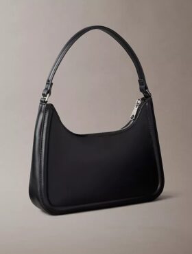 Embossed Monogram Shoulder Bag