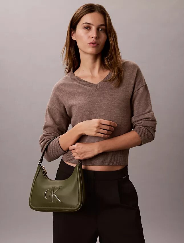 Embossed Monogram Shoulder Bag Embossed Monogram Shoulder Bag
