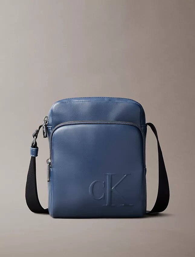 Embossed Monogram Zip Pocket Reporter Bag Embossed Monogram Zip Pocket Reporter Bag