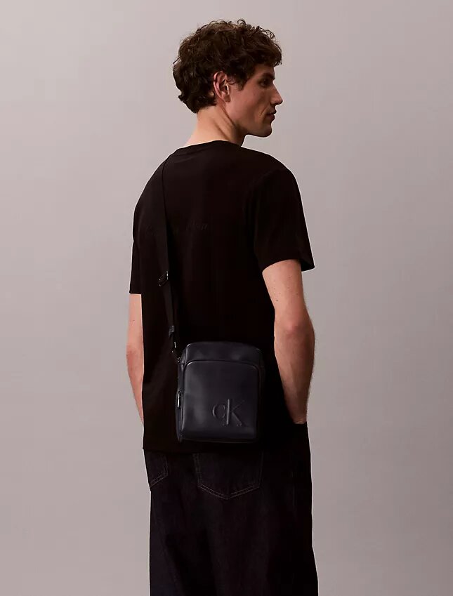 Embossed Monogram Zip Pocket Reporter Bag Embossed Monogram Zip Pocket Reporter Bag