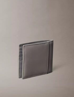 Embossed Monologo Bifold Wallet with Coin Pouch
