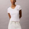 Embroidered Ck Crest V-Neck Tee Embroidered Ck Crest V-Neck Tee