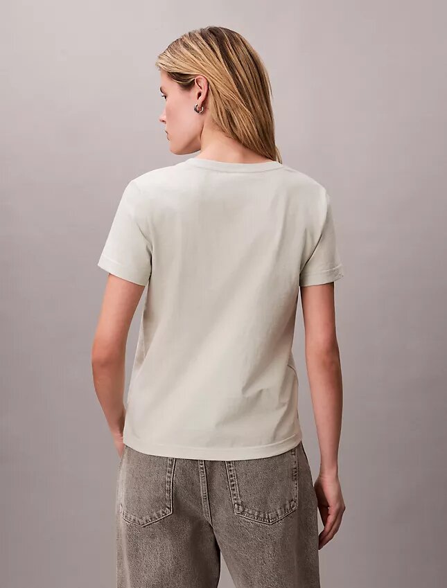 Embroidered Ck Crest V-Neck Tee Embroidered Ck Crest V-Neck Tee