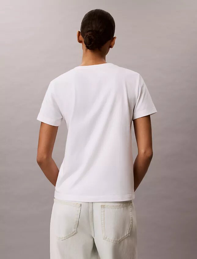 Embroidered Ck Crest V-Neck Tee Embroidered Ck Crest V-Neck Tee