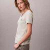 Embroidered Ck Crest V-Neck Tee Embroidered Ck Crest V-Neck Tee