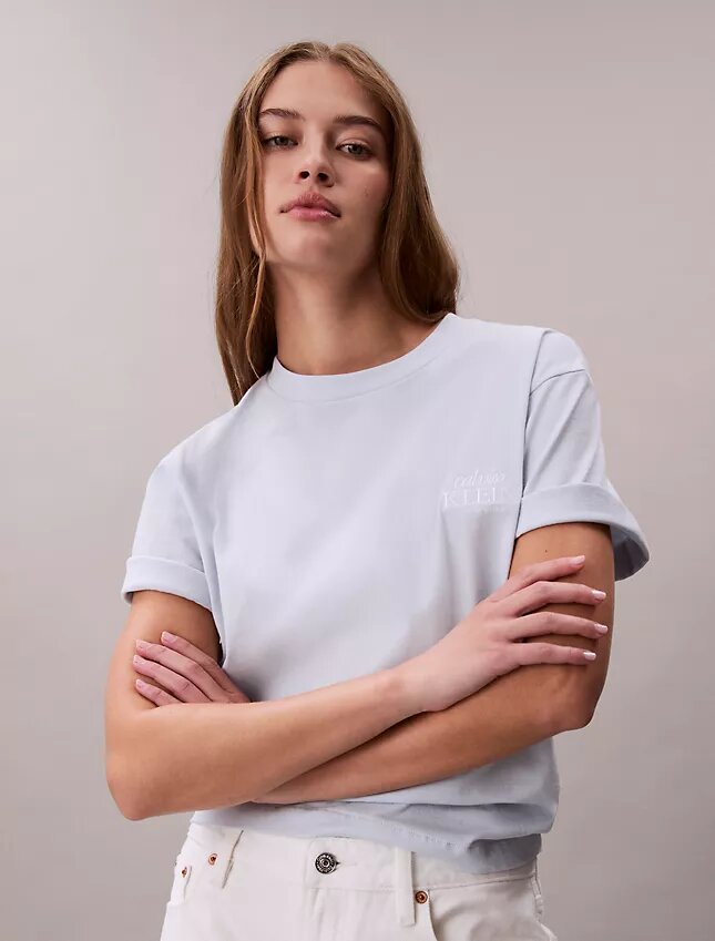 Embroidered Logo Graphic Boxy T-Shirt Embroidered Logo Graphic Boxy T-Shirt