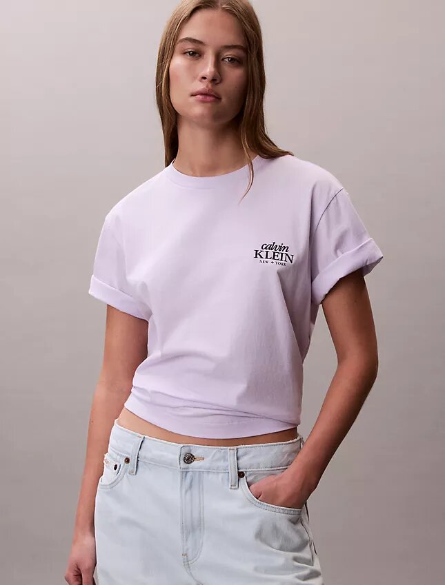 Embroidered Logo Graphic Boxy T-Shirt Embroidered Logo Graphic Boxy T-Shirt