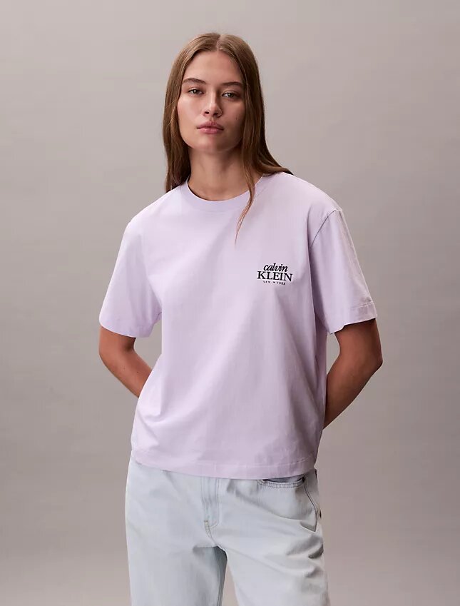 Embroidered Logo Graphic Boxy T-Shirt Embroidered Logo Graphic Boxy T-Shirt