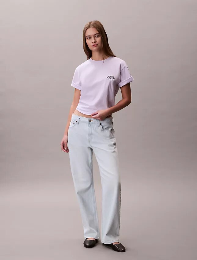 Embroidered Logo Graphic Boxy T-Shirt Embroidered Logo Graphic Boxy T-Shirt