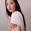 Embroidered Logo Graphic Slim T-Shirt