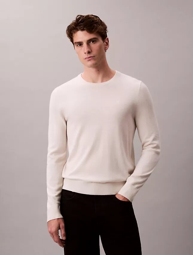 Extra Fine Merino Blend Crewneck Sweater Extra Fine Merino Blend Crewneck Sweater