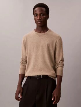 Extra Fine Merino Blend Crewneck Sweater