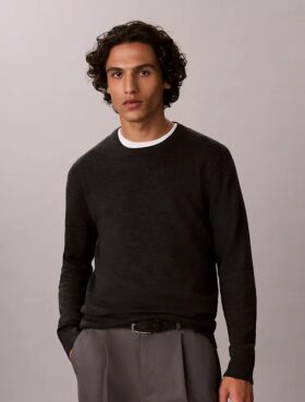 Extra Fine Merino Blend Crewneck Sweater