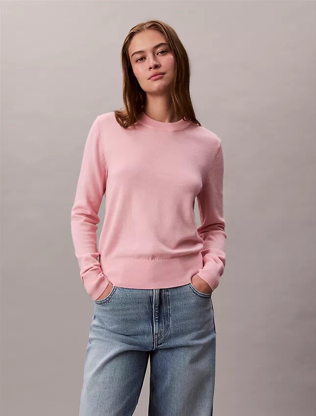 Extra Fine Merino Blend Crewneck Sweater Extra Fine Merino Blend Crewneck Sweater