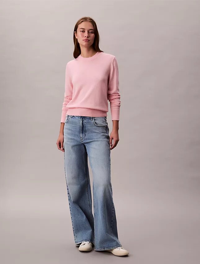 Extra Fine Merino Blend Crewneck Sweater Extra Fine Merino Blend Crewneck Sweater