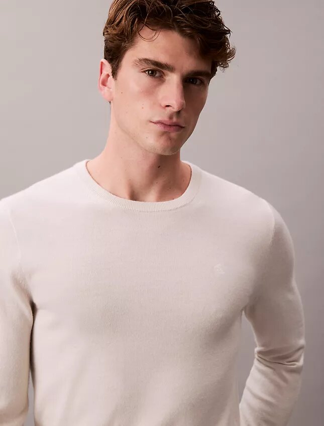 Extra Fine Merino Blend Crewneck Sweater Extra Fine Merino Blend Crewneck Sweater