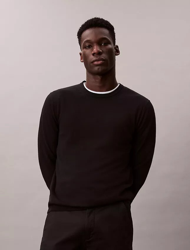 Extra Fine Merino Blend Crewneck Sweater Extra Fine Merino Blend Crewneck Sweater