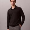 Extra Fine Merino Blend Polo Sweater Extra Fine Merino Blend Polo Sweater