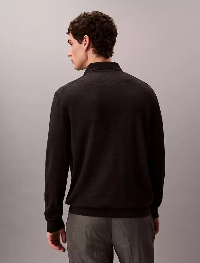 Extra Fine Merino Blend Polo Sweater Extra Fine Merino Blend Polo Sweater