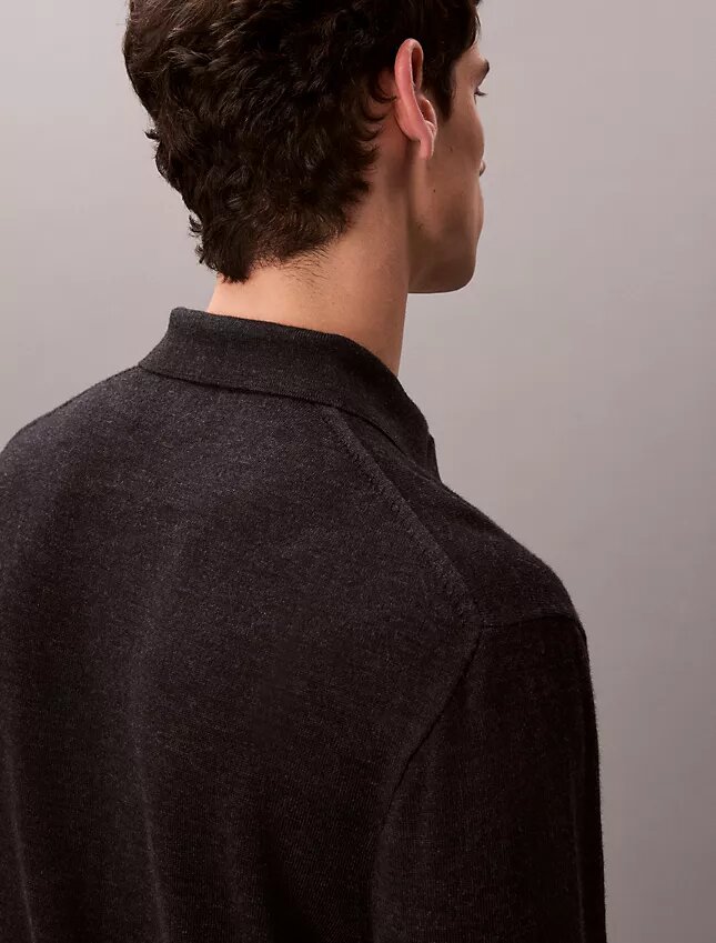 Extra Fine Merino Blend Polo Sweater Extra Fine Merino Blend Polo Sweater